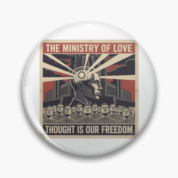 Item preview, Ministry of Love: Thought is Our Freedom - Inspired by George Orwell's '1984' designed and sold by AWooDesign.