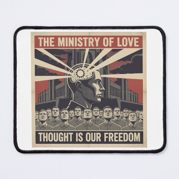 Item preview, Ministry of Love: Thought is Our Freedom - Inspired by George Orwell's '1984' designed and sold by AWooDesign.