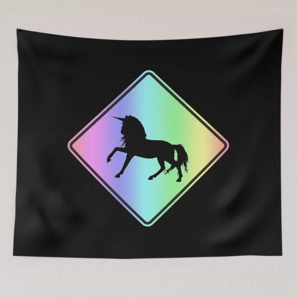 Item preview, Unicorn Crossing Warning designed and sold by JStuartArt.