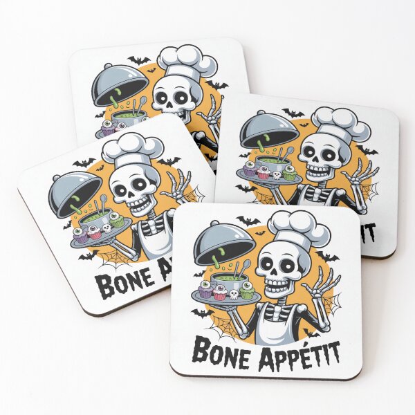 Item preview, Bone Appétit Skeleton Chef – Funny Halloween Design designed and sold by GRAPHIX444.