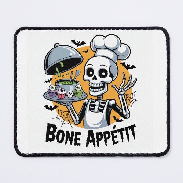 Item preview, Bone Appétit Skeleton Chef – Funny Halloween Design designed and sold by GRAPHIX444.