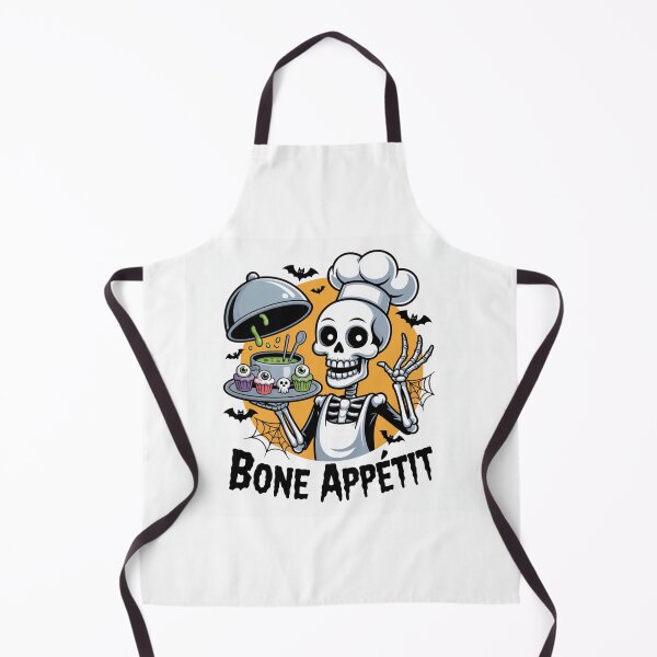 Item preview, Bone Appétit Skeleton Chef – Funny Halloween Design designed and sold by GRAPHIX444.