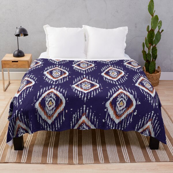 Item preview, Purple seamless ethnic ikat pattern designed and sold by Fadalazznaz.