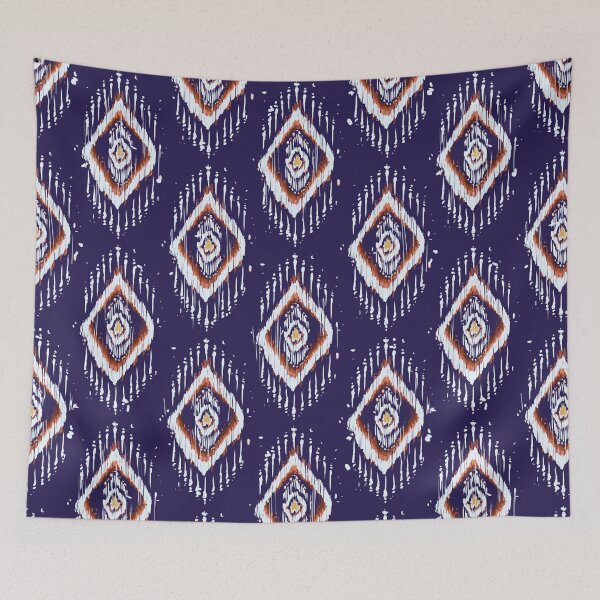 Item preview, Purple seamless ethnic ikat pattern  designed and sold by Fadalazznaz.
