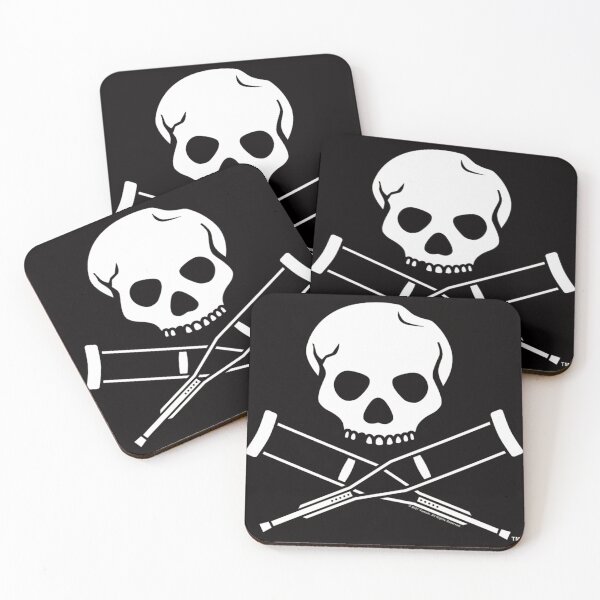 Item preview, Jackass Skull And Crutches Logo designed and sold by ClothesDelacru.