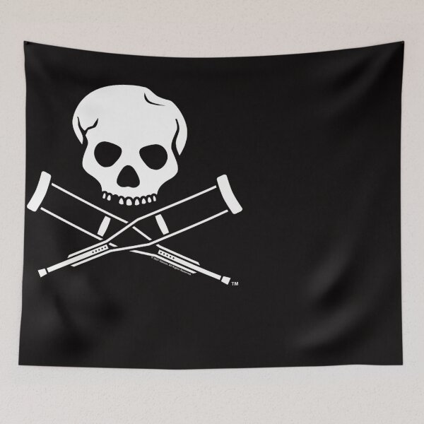Item preview, Jackass Skull And Crutches Logo designed and sold by ClothesDelacru.