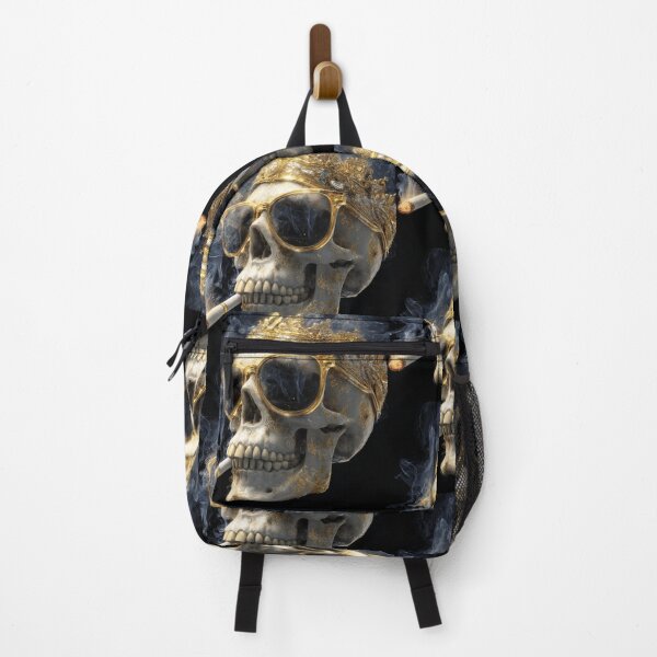 Item preview, Crowned Till the End – Gold Crown Skull Art designed and sold by MoxieandWitt.