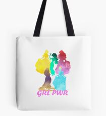 Girl Power Inspired Silhouette Tote Bag