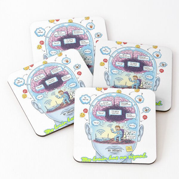 Item preview, My Brain Has No Signal – Digital Overload & Mental Chaos designed and sold by GEEKsCollection.