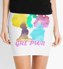 Girl Power Inspired Silhouette Mini Skirt