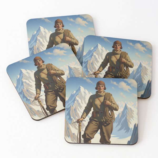 Item preview, L'ALPINISTE (The Mountaineer) - Original Art Deco Artwork designed and sold by elektronen.