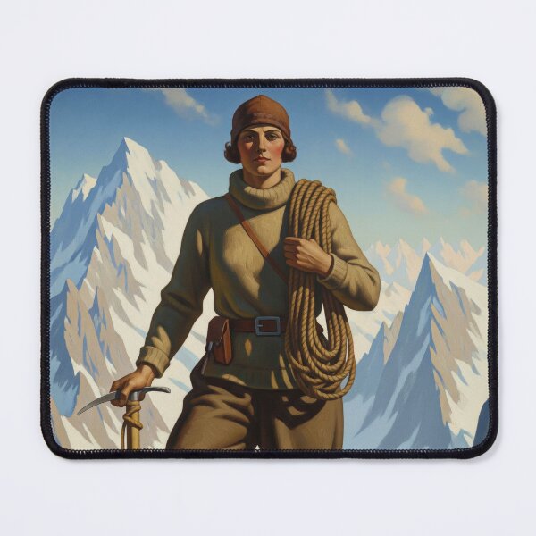 Item preview, L'ALPINISTE (The Mountaineer) - Original Art Deco Artwork designed and sold by elektronen.