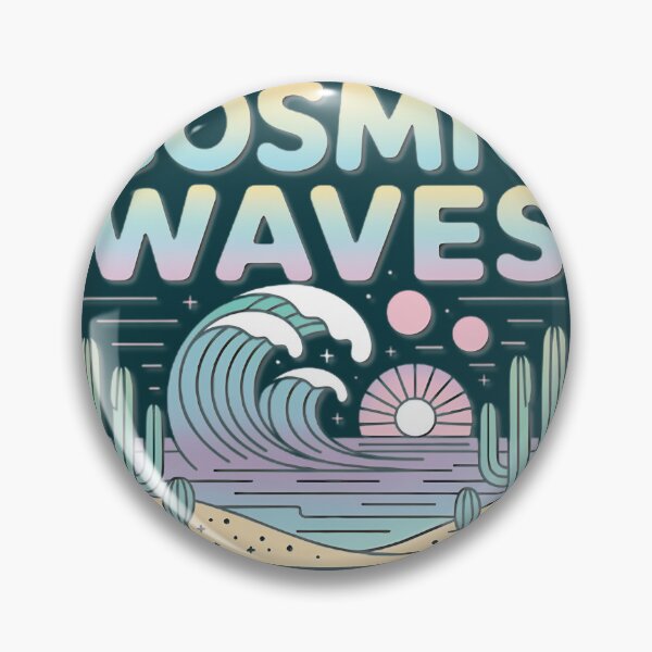 Item preview, Cosmic Ocean Vibes Desert Sunset Retro Wave designed and sold by Christopher Finley.