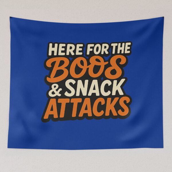 Item preview, Here for the ghosts and snacks – Funny Halloween saying designed and sold by Meiersbeste.
