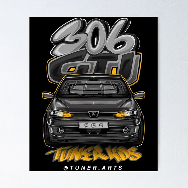 Poster Rallye Peugeot 306 Maxi Et 106 - Format 53x81 Cm, édition Italienne