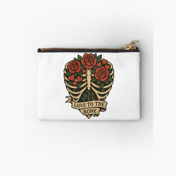 Item preview, Love to the Bone Gothic Anatomical Rose Tattoo Romantic Skeleton Design designed and sold by inkoutninja.