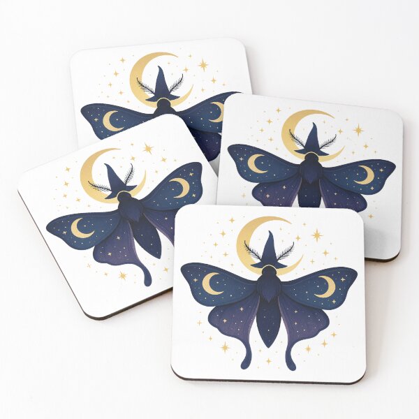 Item preview, Mystical Moth Witch – Celestial Moon and Stars Aesthetic designed and sold by Vibrantdream.