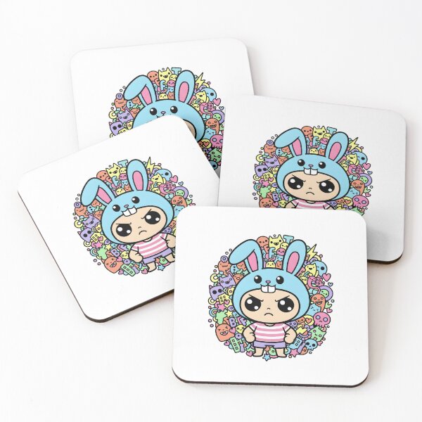 Item preview, Grumpy Bunny Hero designed and sold by AS Vectorhaus.