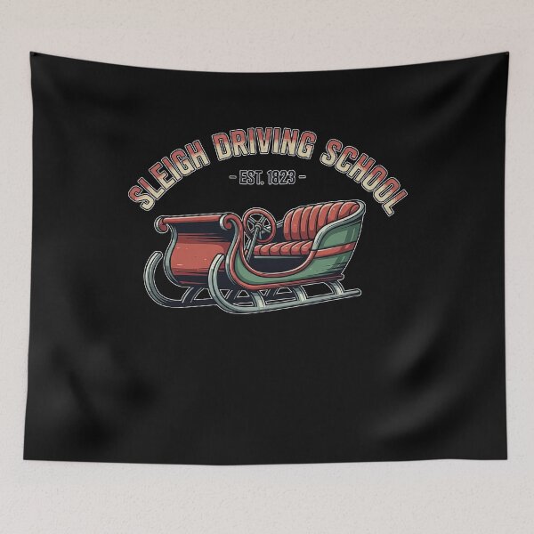 Item preview, Sleigh Driving School Est 1823 Funny Santa Reindeer Humor designed and sold by elderberry.