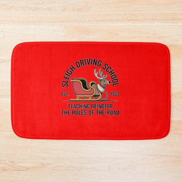 Item preview, Sleigh Driving School Funny Santa Reindeer Humor designed and sold by elderberry.