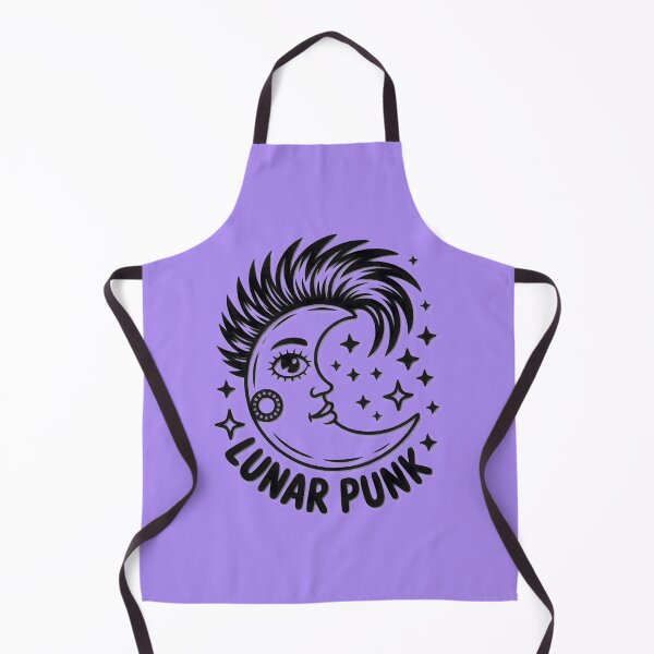 Item preview, Lunar Punk Moon with Stars designed and sold by Ruth Duran.