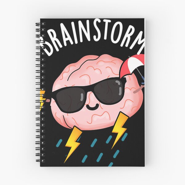 Item preview, Brainstorm Funny Brain Pun (Dark Bg) designed and sold by HarperChicSa.