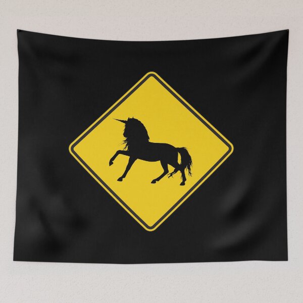 Item preview, Unicorn Crossing Warning designed and sold by JStuartArt.