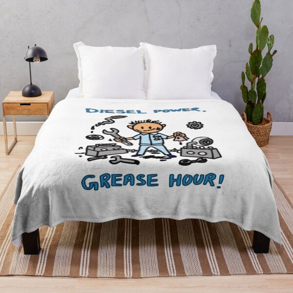 Item preview, Diesel Power Grease Hour Funny Diesel Mechanic Job Gift T-Shirt Sticker designed and sold by Popstudio85.