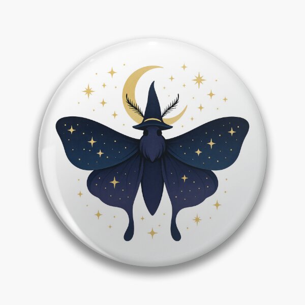 Item preview, Mystical Moth Witch – Celestial Moon and Stars Aesthetic designed and sold by Vibrantdream.