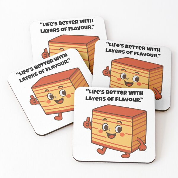 Item preview, Life’s Better in Layers – Cute Kuih Lapis Character Art designed and sold by Latitude 1°N.