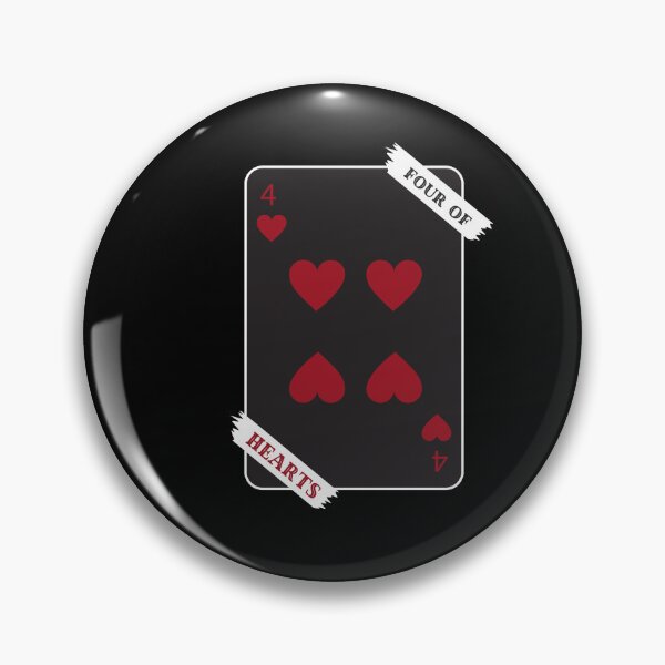 Item preview, Four Of Hearts (Black Version) designed and sold by nyblydd.
