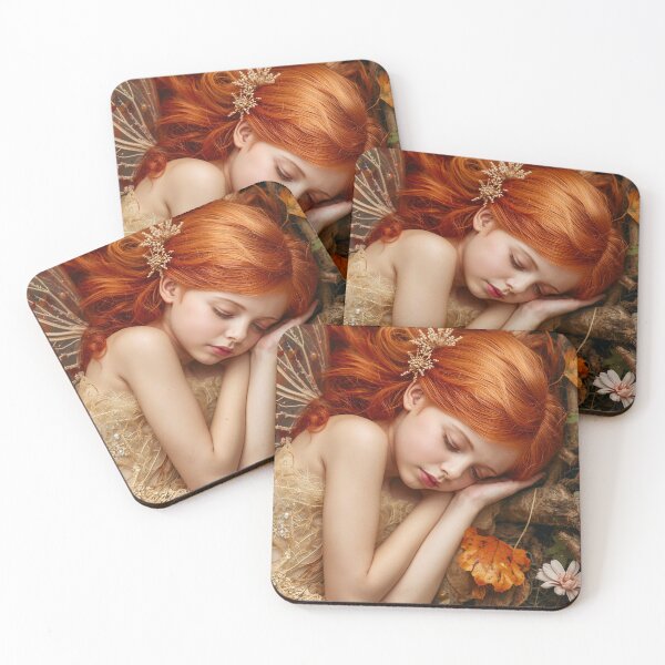 Item preview, Sleeping Fairy in Autumn Leaves designed and sold by Brave Light Studios.