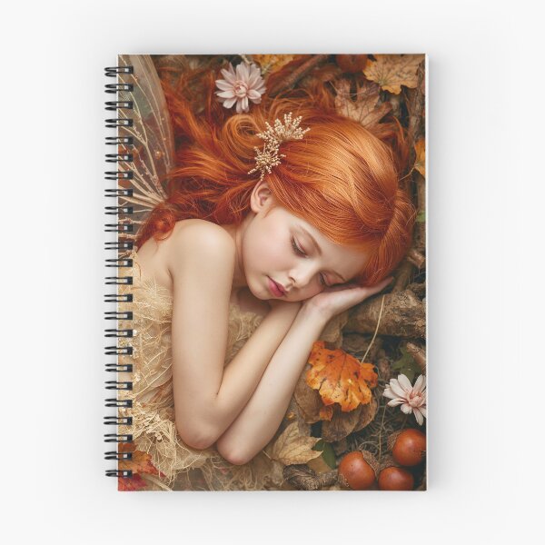 Item preview, Sleeping Fairy in Autumn Leaves designed and sold by Brave Light Studios.