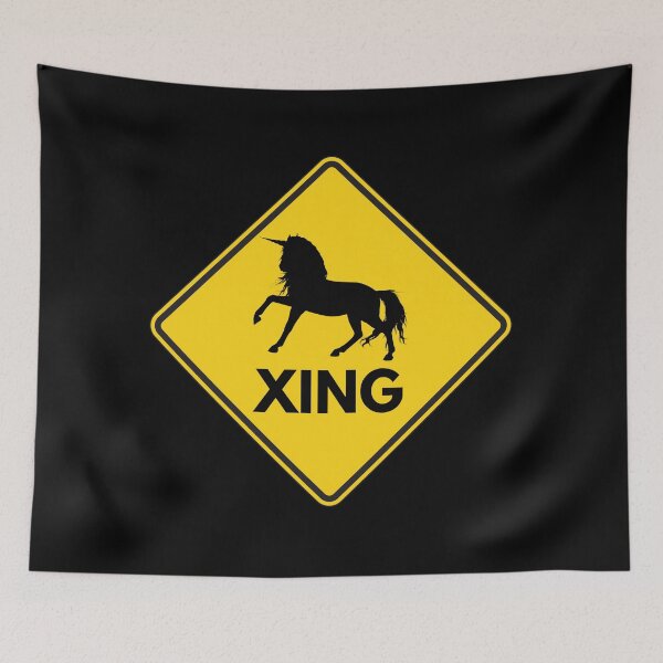 Item preview, Unicorn Crossing Warning designed and sold by JStuartArt.