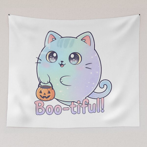 Item preview, Boo-tiful Ghost Kitten! designed and sold by LeoLabs.