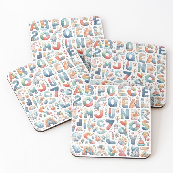 Item preview, Whimsical Alphabet Wonderland 03 designed and sold by I-HERE.