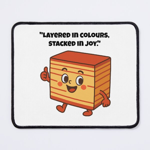 Item preview, Happy Layered Kuih Lapis Character designed and sold by Latitude 1°N.