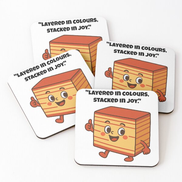 Item preview, Happy Layered Kuih Lapis Character designed and sold by Latitude 1°N.