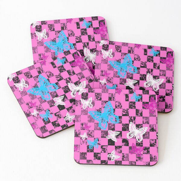 Item preview, Butterfly Checkerboard (Dark Version) designed and sold by JanGrackle.