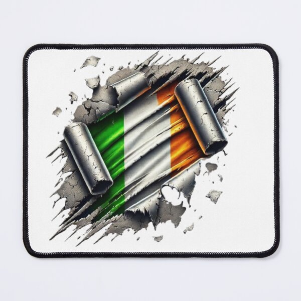 Item preview, Ripped Metal Irish Flag Design designed and sold by CelticSoulShop.