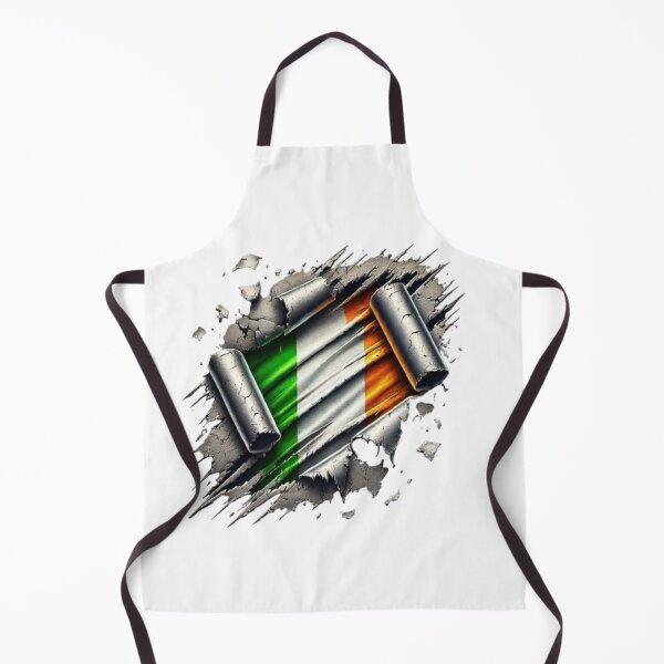 Item preview, Ripped Metal Irish Flag Design designed and sold by CelticSoulShop.