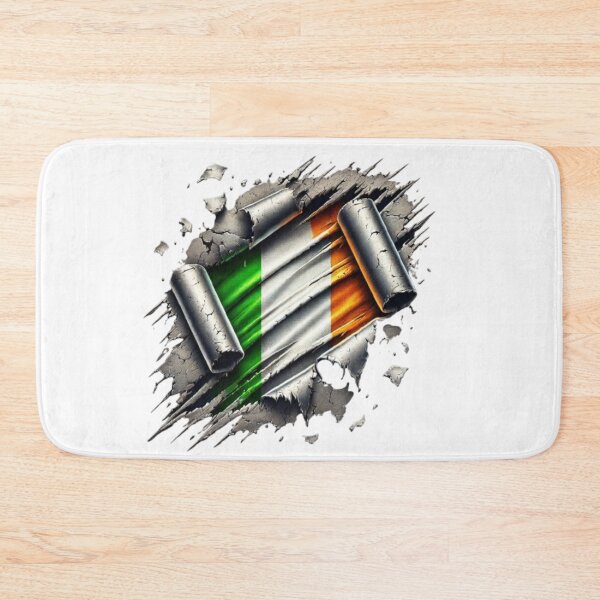 Item preview, Ripped Metal Irish Flag Design designed and sold by CelticSoulShop.