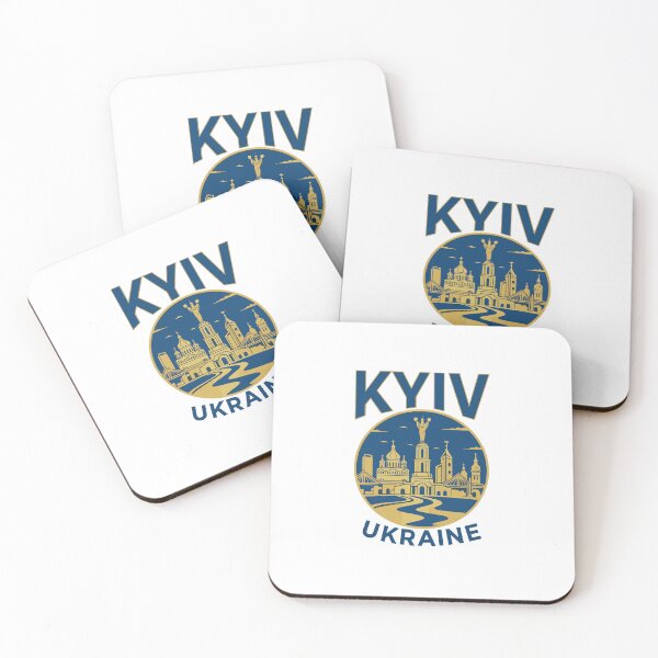Item preview, Kyiv Ukraine City Emblem with Famous Skyline designed and sold by RGShirtWorks.