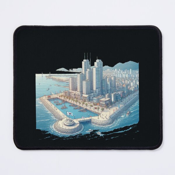 Item preview, Sketch of Masan Marine City Skyline, Changwon, South Korea, designed and sold by PaintMeWorld.