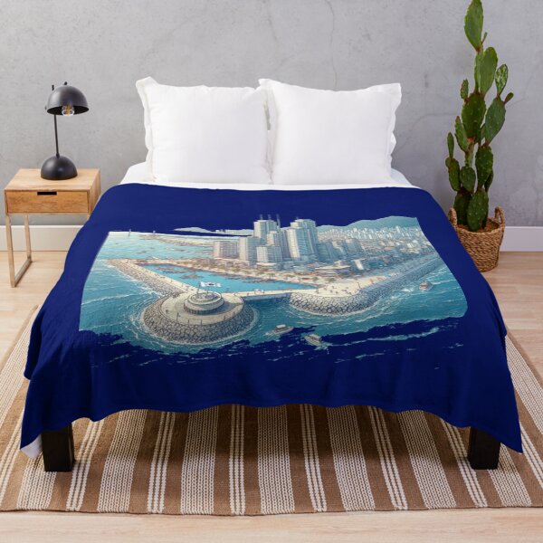 Item preview, Boceto del horizonte de la ciudad marina de Masan, Changwon, Corea del Sur. designed and sold by PaintMeWorld.