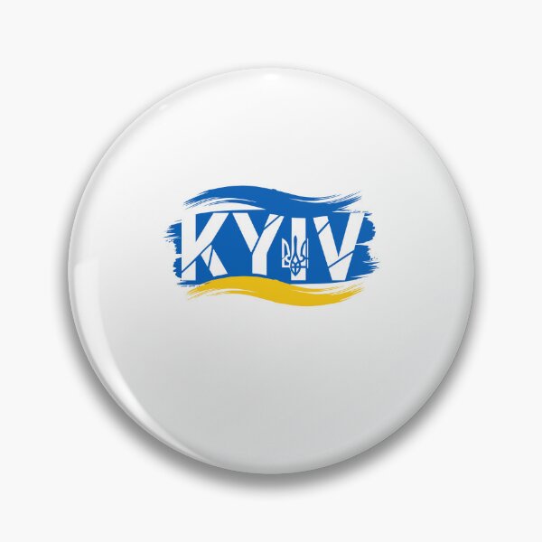 Item preview, Kyiv Wordmark with Ukrainian Flag Brushstroke Design designed and sold by ML-Media.
