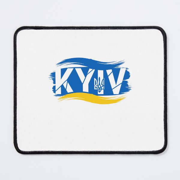 Item preview, Kyiv Wordmark with Ukrainian Flag Brushstroke Design designed and sold by ML-Media.