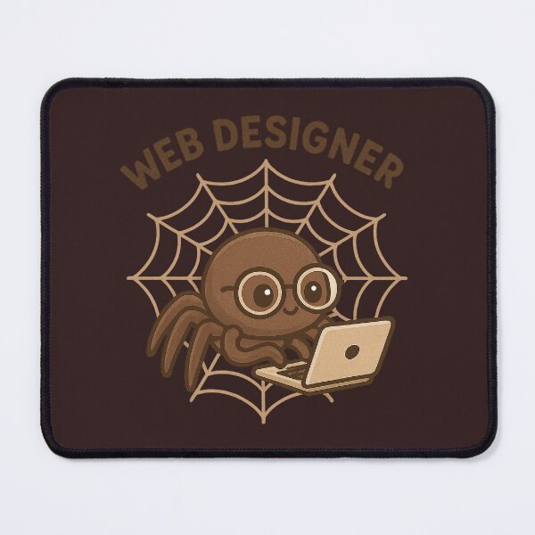 Item preview, Web Designer – Cute Kawaii Spider with Laptop designed and sold by DreamMachine69.