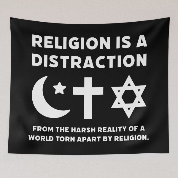Item preview, Religion is a distraction  designed and sold by Rachel the Artist .