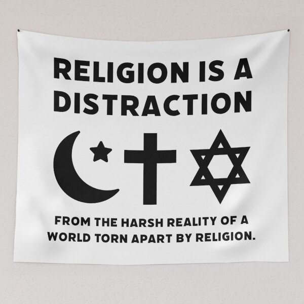 Item preview, Religion is a distraction  designed and sold by Rachel the Artist .